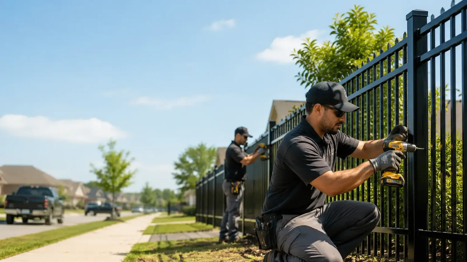 Metal Fence Installation in Stockdale, TX